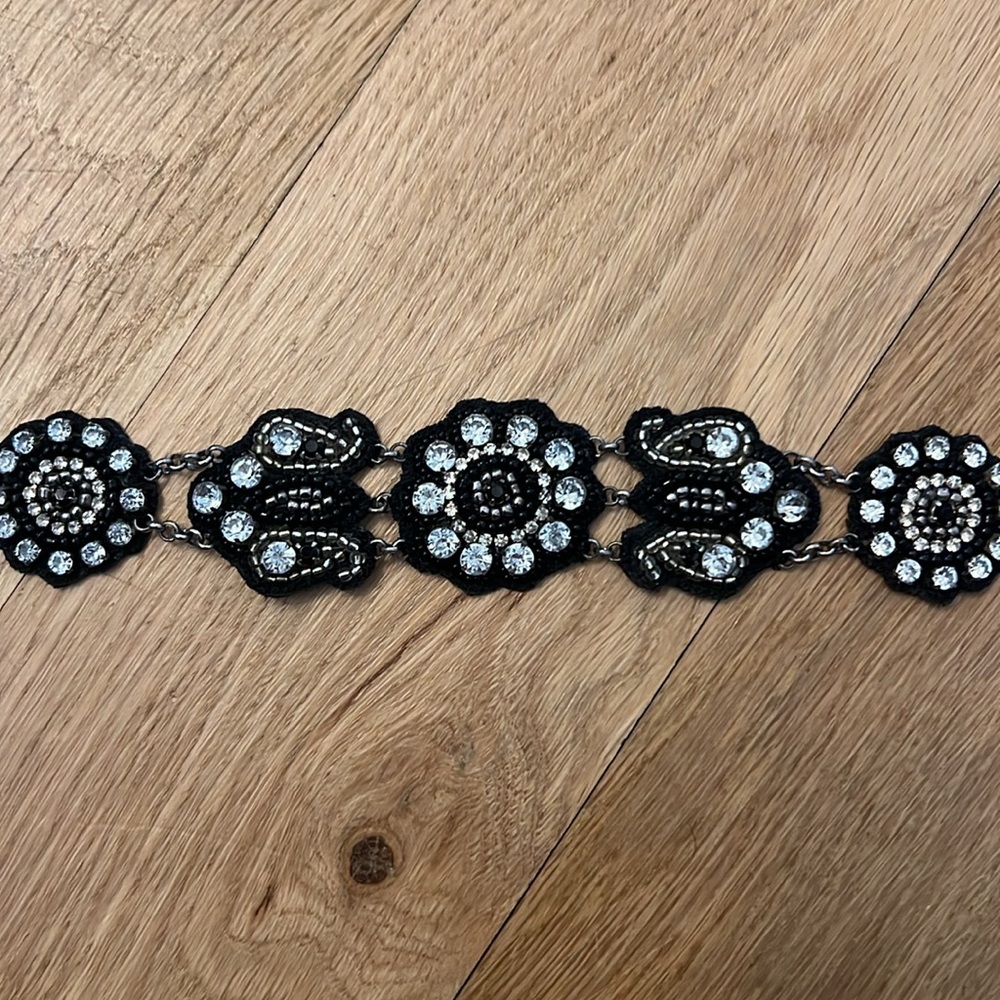 Anthropologie Jeweled Waist Belt
